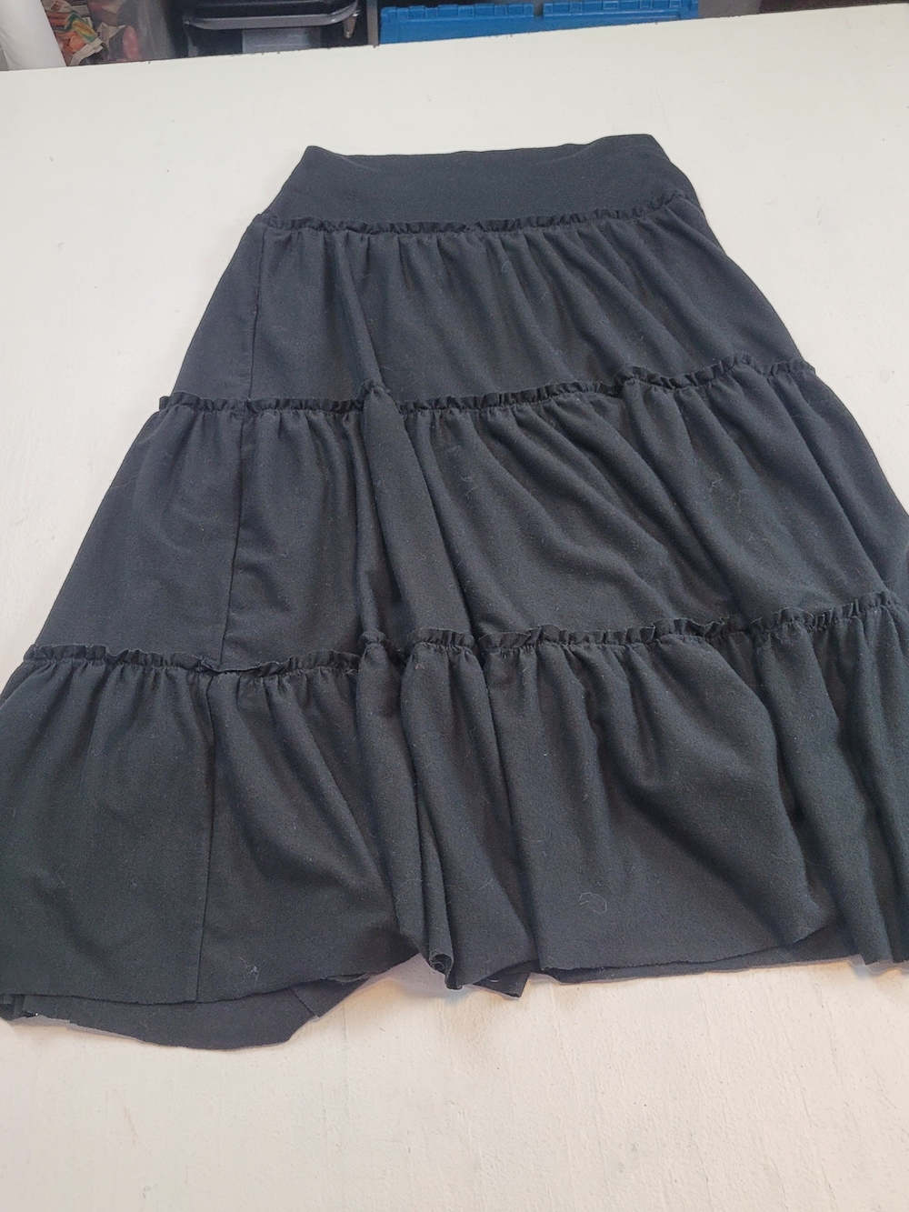 Tracy Evans Black Tiered Maxi Skirt